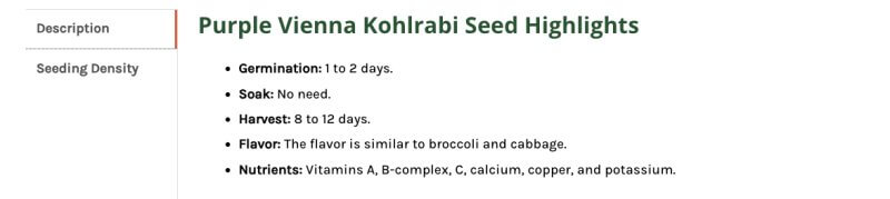 does kohlrabi seeds need to soak