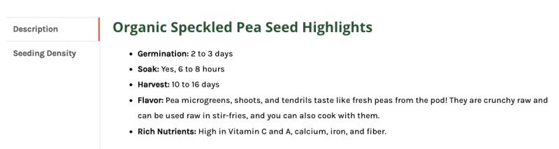 do you need to soak pea seeds